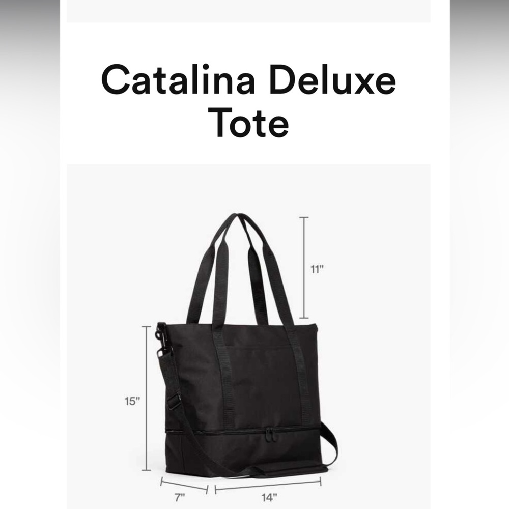Lo & Sons Catalina Deluxe Tote in Midnight Ash - Picture 10 of 10